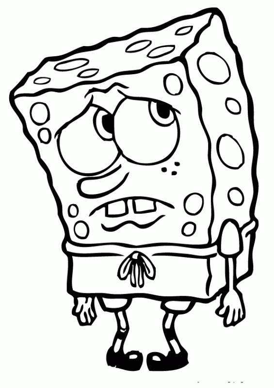 gangster spongebob squarepants coloring pages - photo #32
