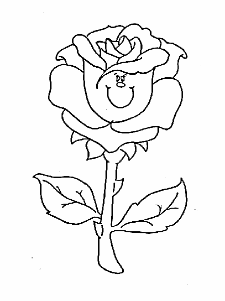 kolorowanka - Róża dla Mamy