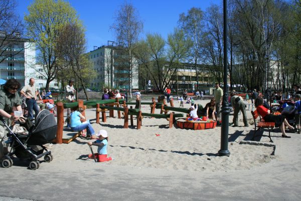 Plac Zabaw w Parku Jordana - Piaskownica
