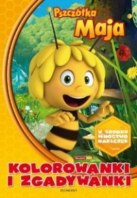 Pszczółka Maja. Kolorowanki i zgadywanki z naklejkami