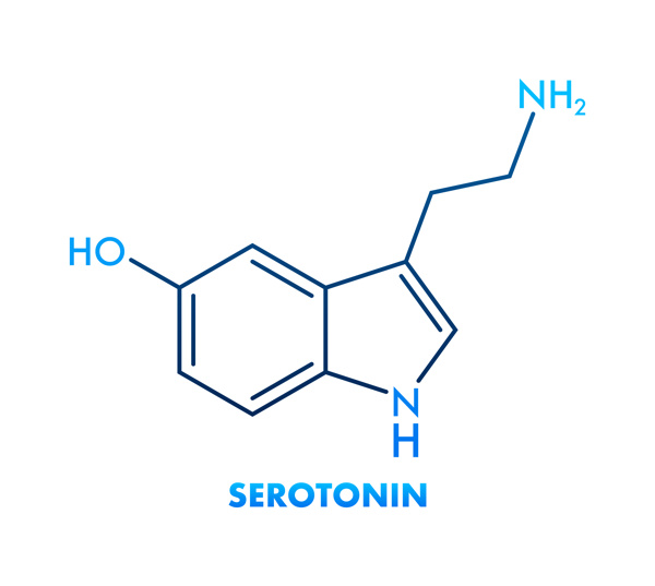 wzór strukturalny serotoniny