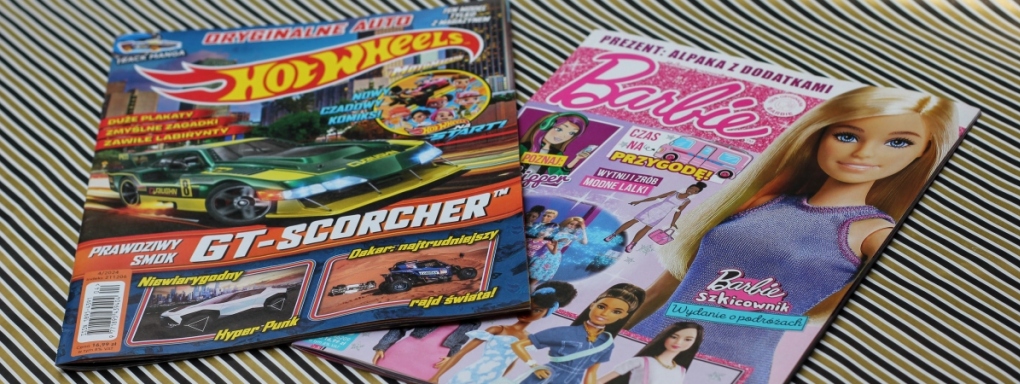 Lektura magazynów bez ograniczeń, czyli o tym, że dziewczynki też lubią wyścigi, a chłopcy zabawę w dom!