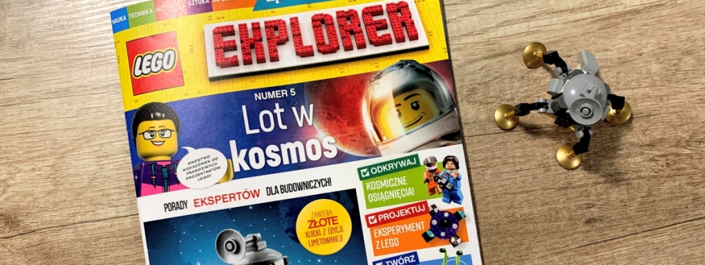Lot w kosmos z magazynem "LEGO Explorer"