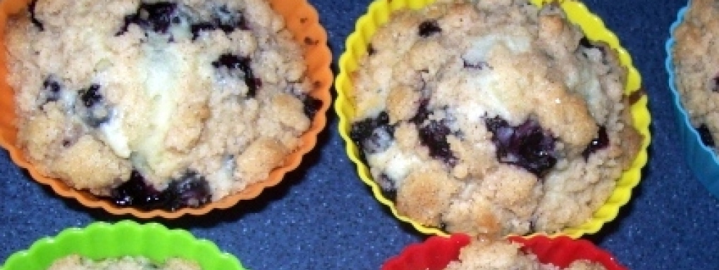 Muffinki jagodowe z kruszonką