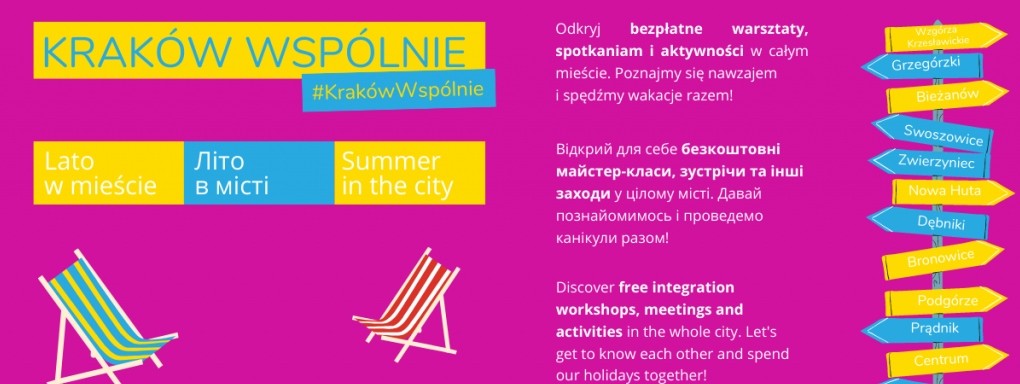 Kraków wspólnie - lato w mieście! [ENG/UA]