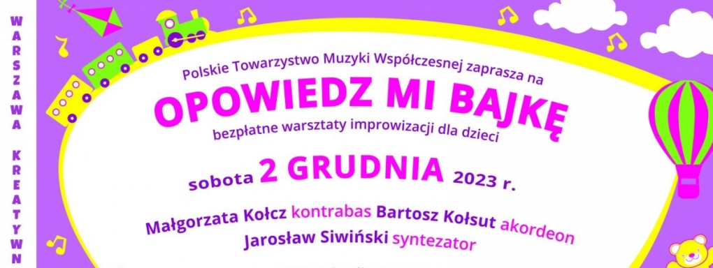 OPOWIEDZ MI BAJKĘ - Warsztaty improwizacji dla dzieci