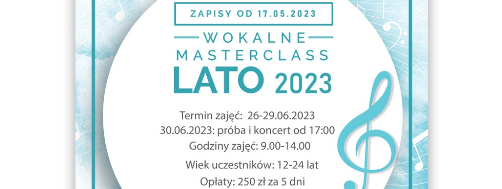 Muzyczne otwarcie lata na zajęciach Wokalne Masterclass!