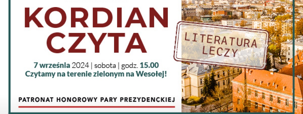 7 września „Kordian czyta”, czyli Narodowe Czytanie z Biblioteką Kraków