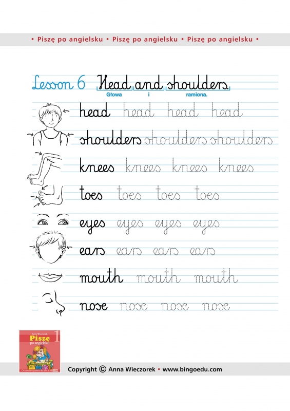 Cwiczenia Z Angielskiego Klasa 5 Piszę po angielsku - zabawy do druku, Czas Dzieci