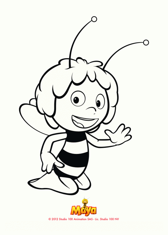 pszczółka maja  kolorowanki czas dzieci