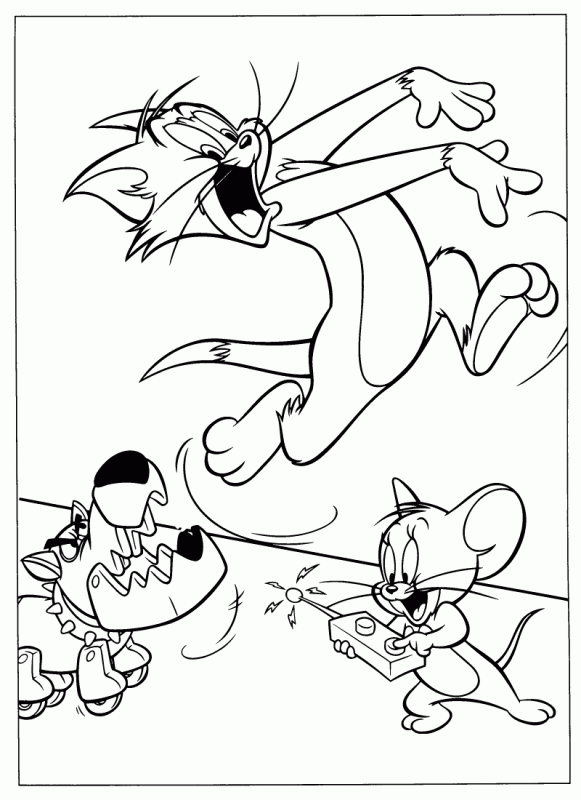 Tom Jerry Kolorowanki Czas Dzieci
