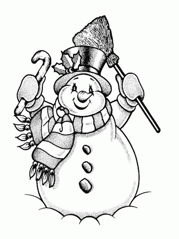 cute snowman coloring pages
